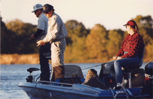 Mike and Janet fishing