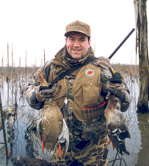 Governor Huckabee on a successful duck hunt